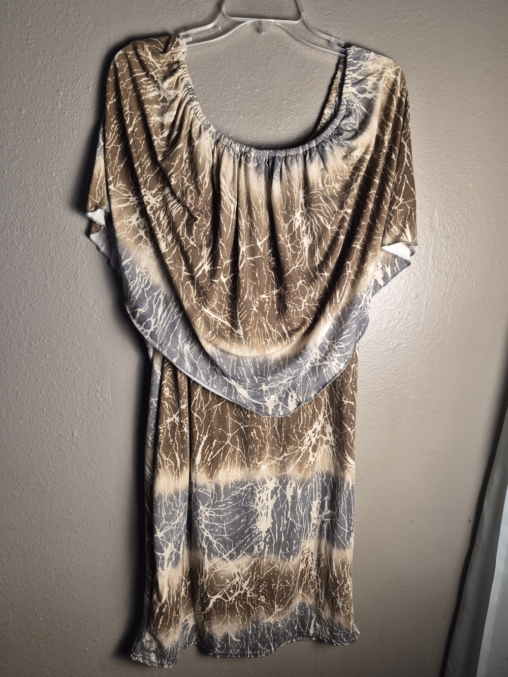 Shoreline  Knit Dress - Brown & Gray